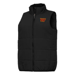 Women's Antigua  Black Washington Commanders Experience Full-Zip Vest