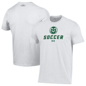 Men's Under Armour White Colorado State Rams Soccer Performance T-Shirt