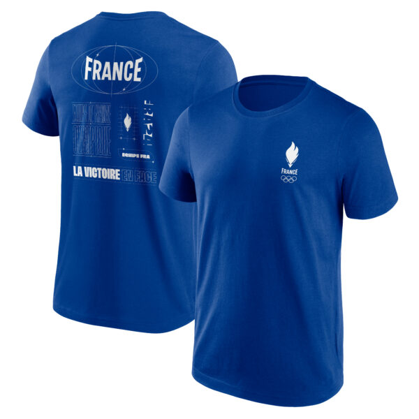 Men's Fanatics Royal Paris 2024 Summer Olympics La Victoire Graphic T-Shirt - Image 5