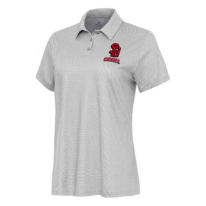 Women's Antigua  White/Gray South Dakota Coyotes Rings Polo