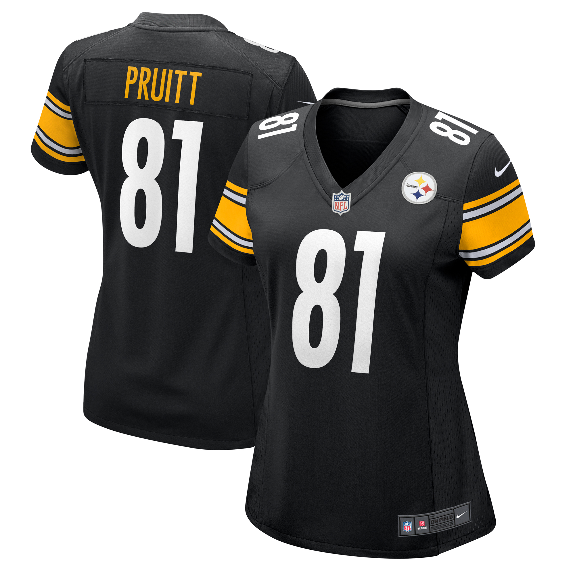 Women's Nike MyCole Pruitt Black Pittsburgh Steelers Game Jersey