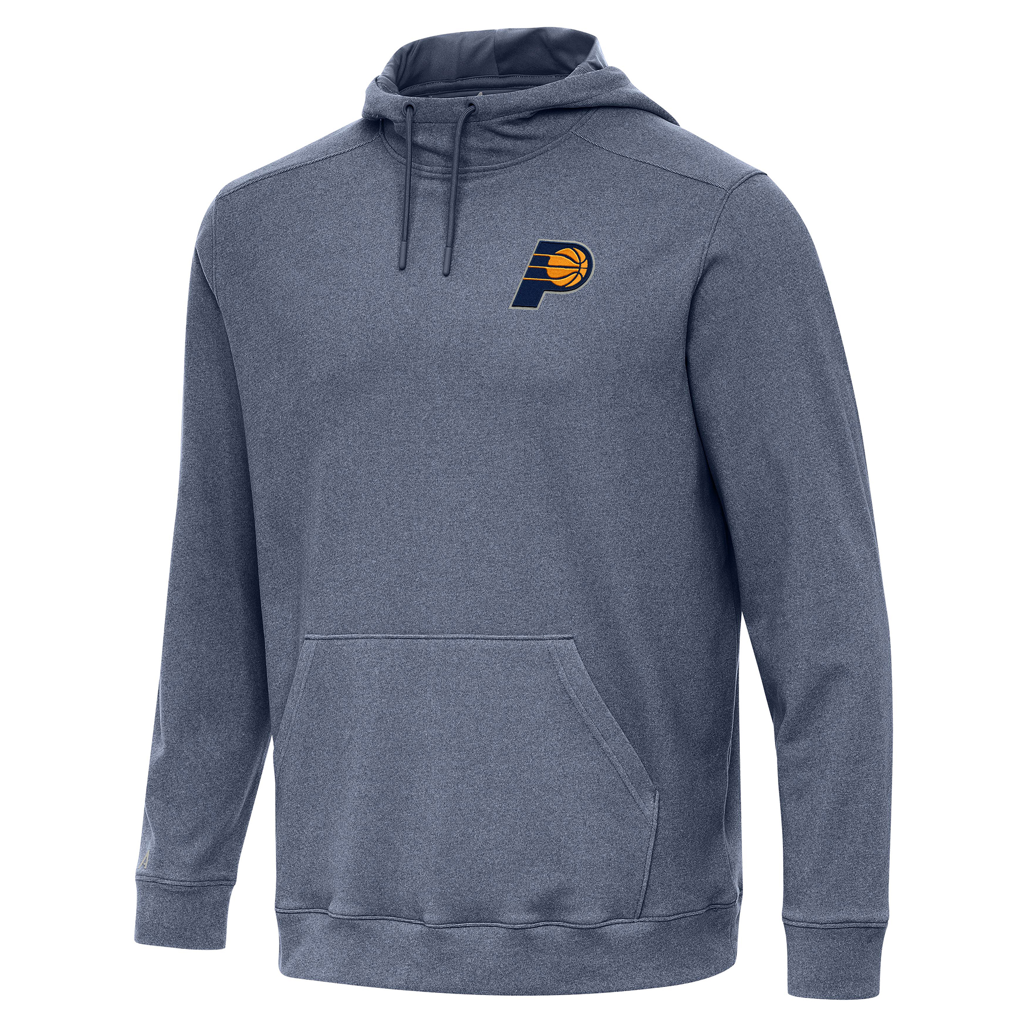 Men's Antigua Heather Navy Indiana Pacers Cloud Pullover Hoodie