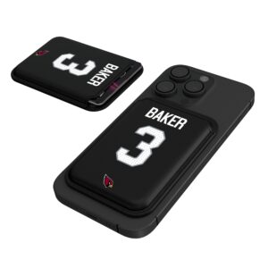 Keyscaper Budda Baker Black Arizona Cardinals Magnetic Credit Card Wallet