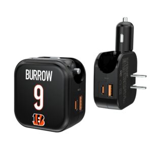 Keyscaper Joe Burrow Cincinnati Bengals Ready 2-in-1 USB Charger