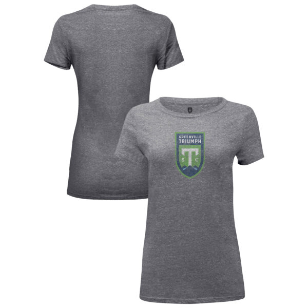 Women's 1863FC Heather Gray Greenville Triumph Color Badge Tri-Blend T-Shirt