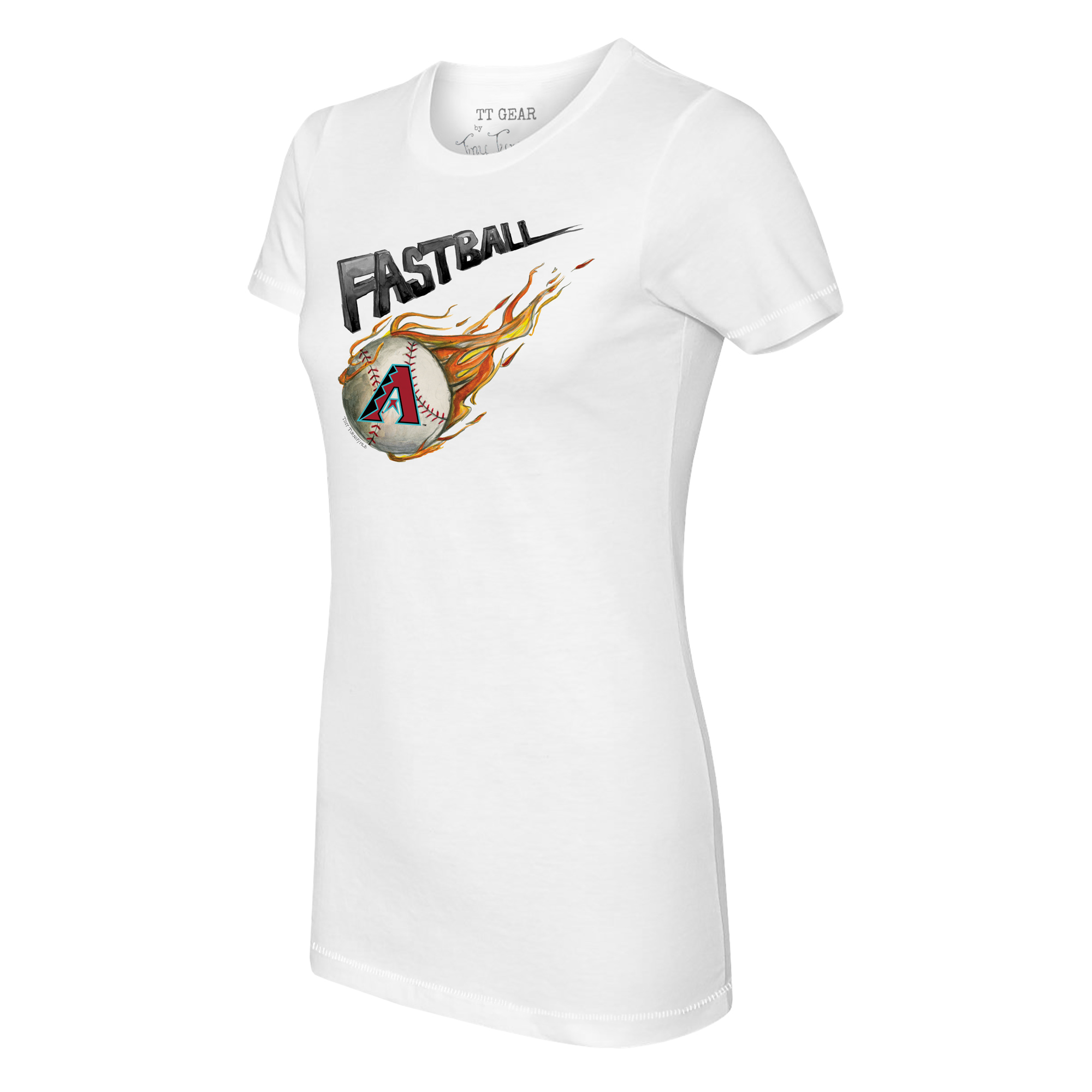 Women's G-III 4Her by Carl Banks Black Dallas Stars Flower Logo Fitted V-Neck T-Shirt - Image 3