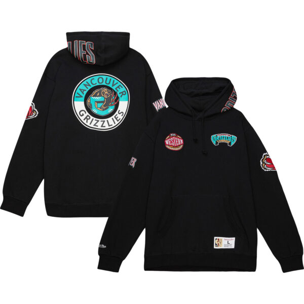 Men's Mitchell & Ness Black Vancouver Grizzlies City Collection Heritage Hoodie - Image 5