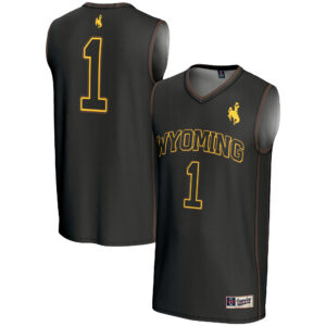 Men's GameDay Greats #1  Black Wyoming Cowboys  Lightweight Basketball Jersey