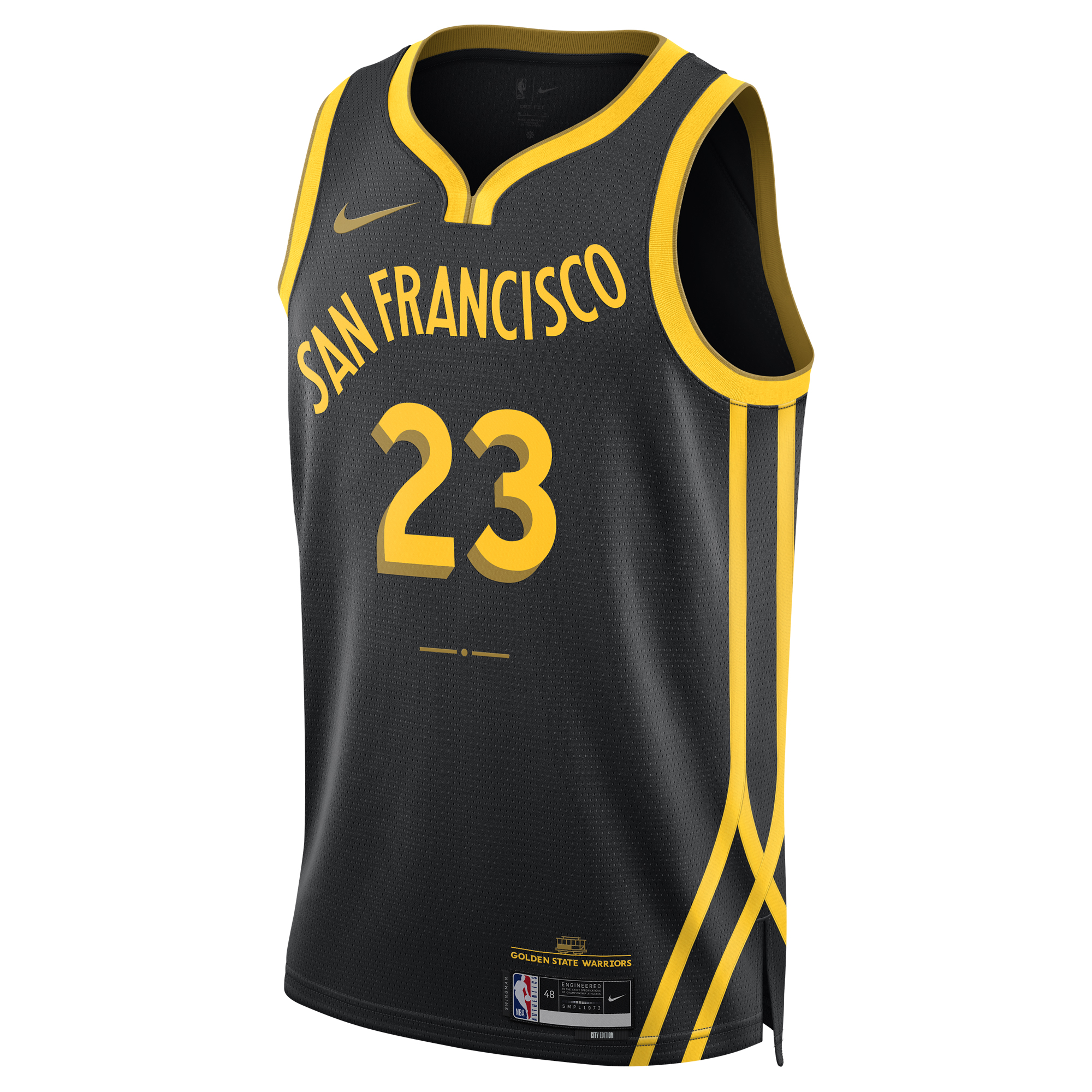 Unisex Nike Draymond Green Black Golden State Warriors 2023/24 Swingman Jersey - City Edition - Image 3