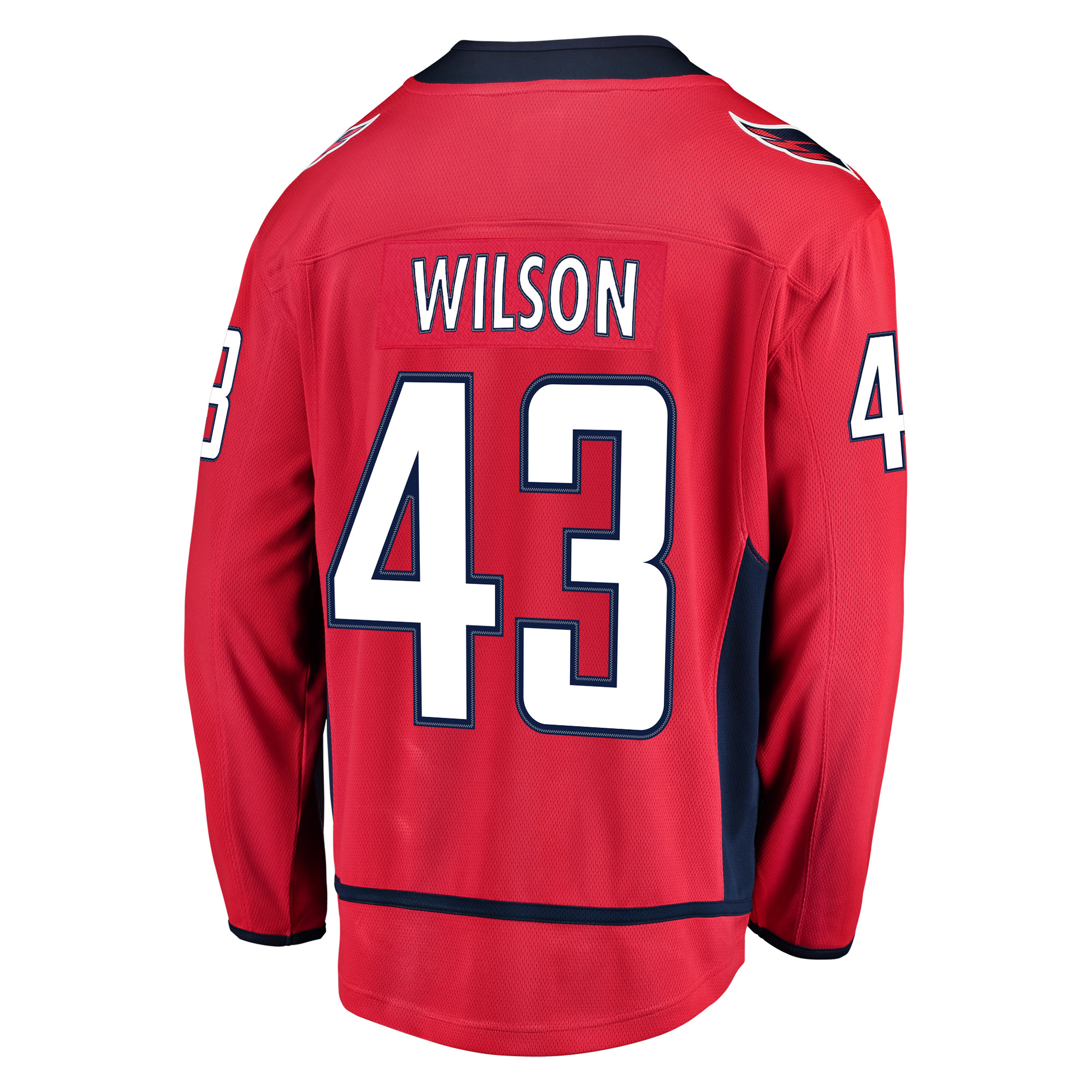 Men's Fanatics Tom Wilson Red Washington Capitals Home Breakaway Player Jersey - Image 4