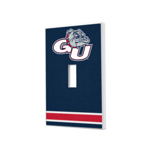 Gonzaga Bulldogs Stripe Design Single Toggle Light Switch Plate
