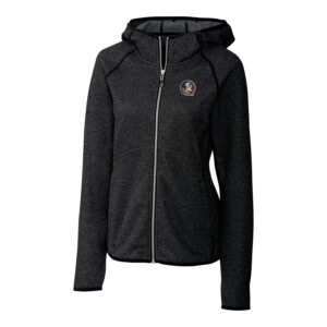 Women's Cutter & Buck Gray Florida State Seminoles Mainsail Hooded Full-Zip Jacket