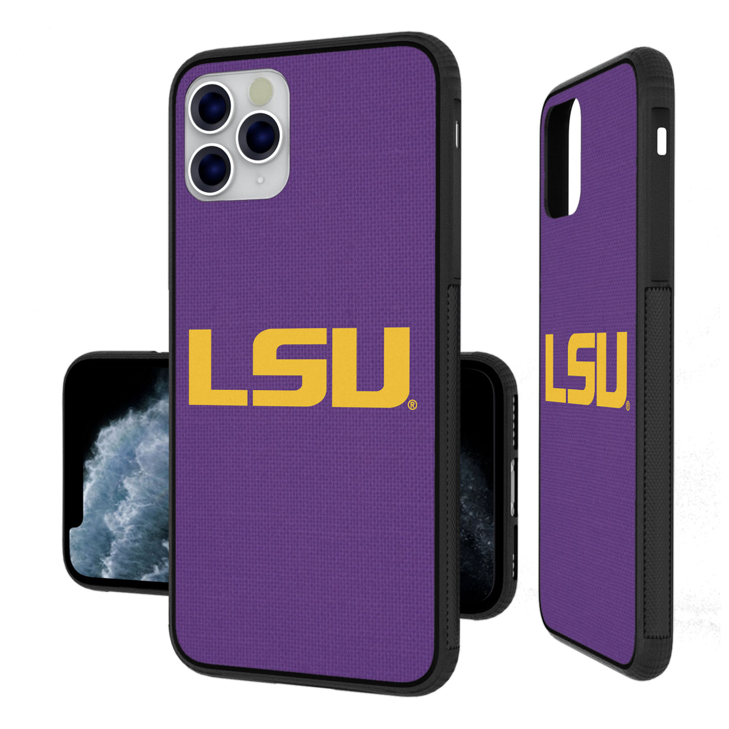 LSU Tigers iPhone Solid Design Bump Case - Image 2