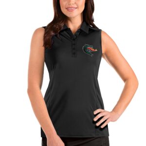Women's Antigua Black UAB Blazers Tribute Sleeveless Polo