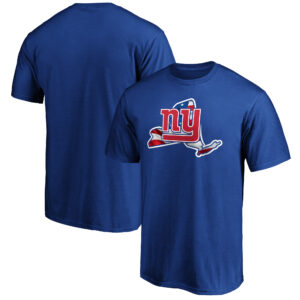 Men's Royal New York Giants Banner State T-Shirt