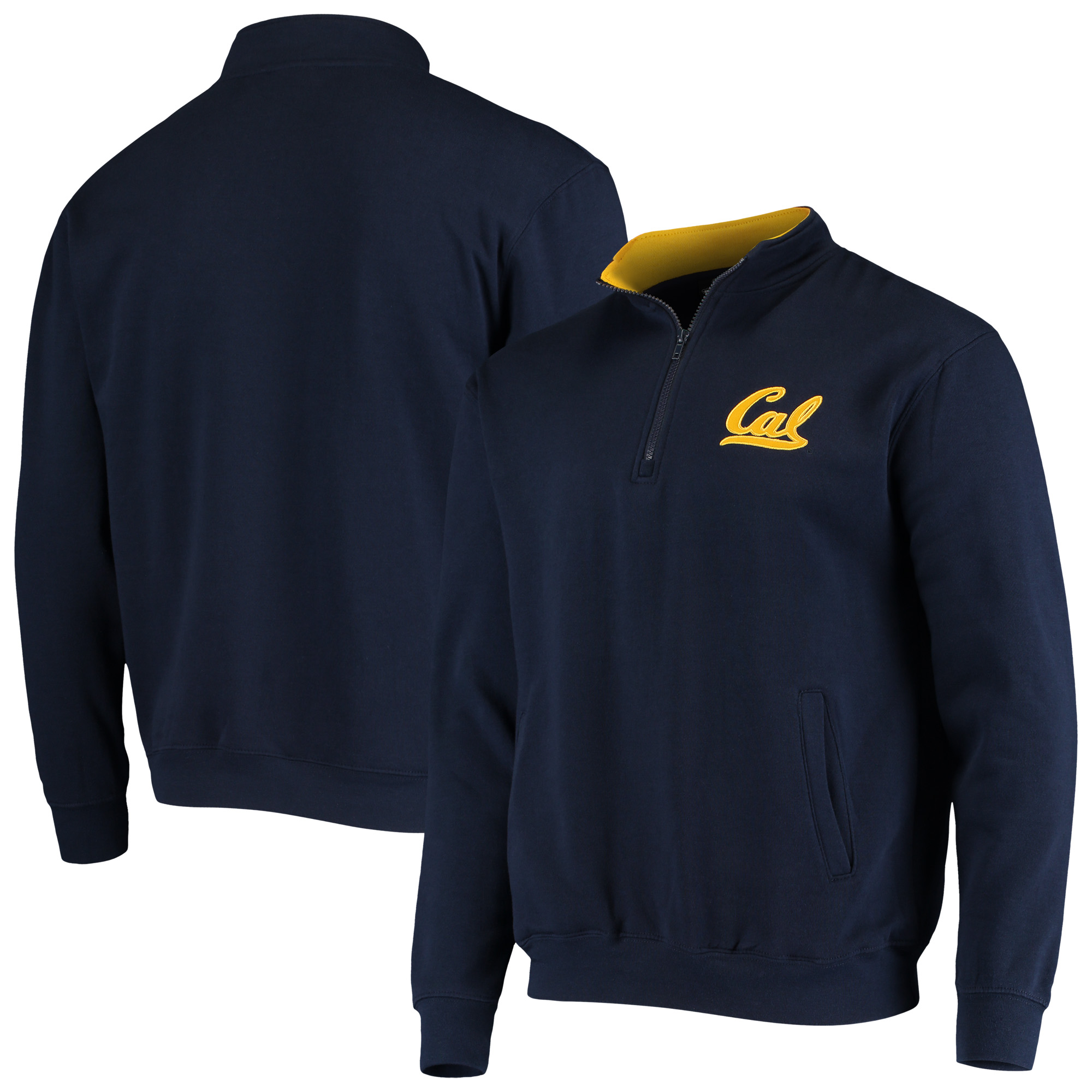 Men's Colosseum Navy Cal Bears Tortugas Logo Quarter-Zip Jacket - Image 2