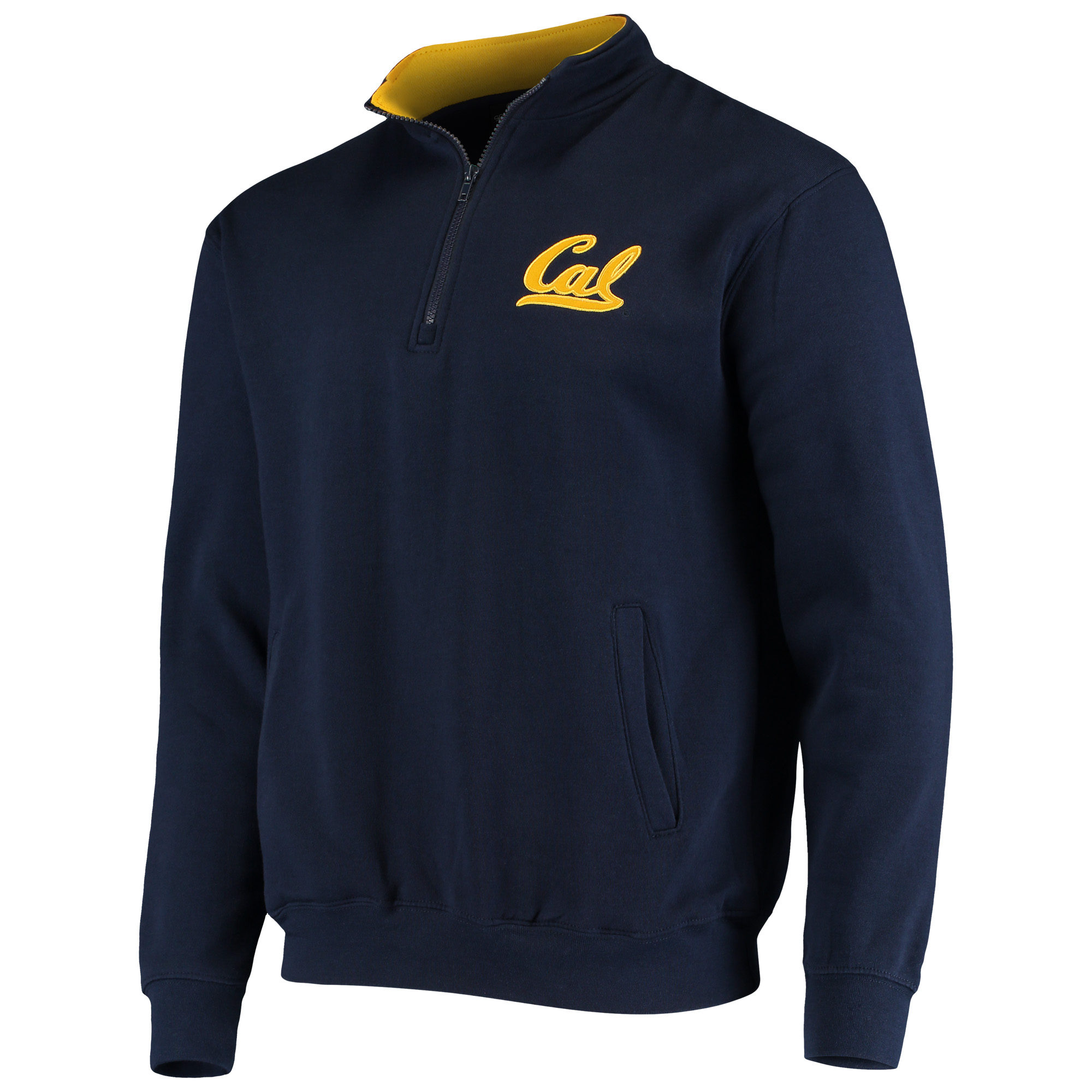 Men's Colosseum Navy Cal Bears Tortugas Logo Quarter-Zip Jacket - Image 6