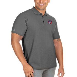 Men's Antigua Gray FC Dallas Big & Tall Legacy Pique Polo