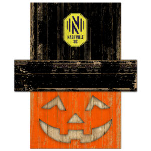 Nashville SC 19'' x 16'' Pumpkin Head with Hat Sign