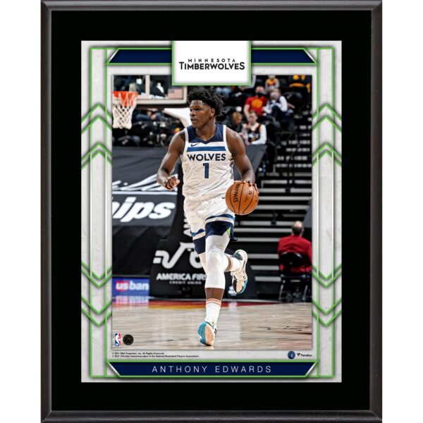 Anthony Edwards Minnesota Timberwolves 10" x 13" Sublimated Player Plaque