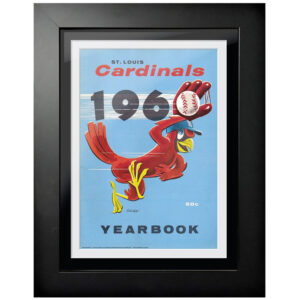 St. Louis Cardinals 1960 Vintage 12'' x 16'' Framed Program Cover