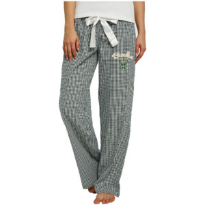 Women's Concepts Sport Hunter Green/White Milwaukee Bucks Tradition Woven Pants