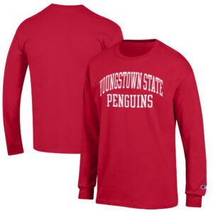 Men's Champion Red Youngstown State Penguins Jersey Long Sleeve T-Shirt