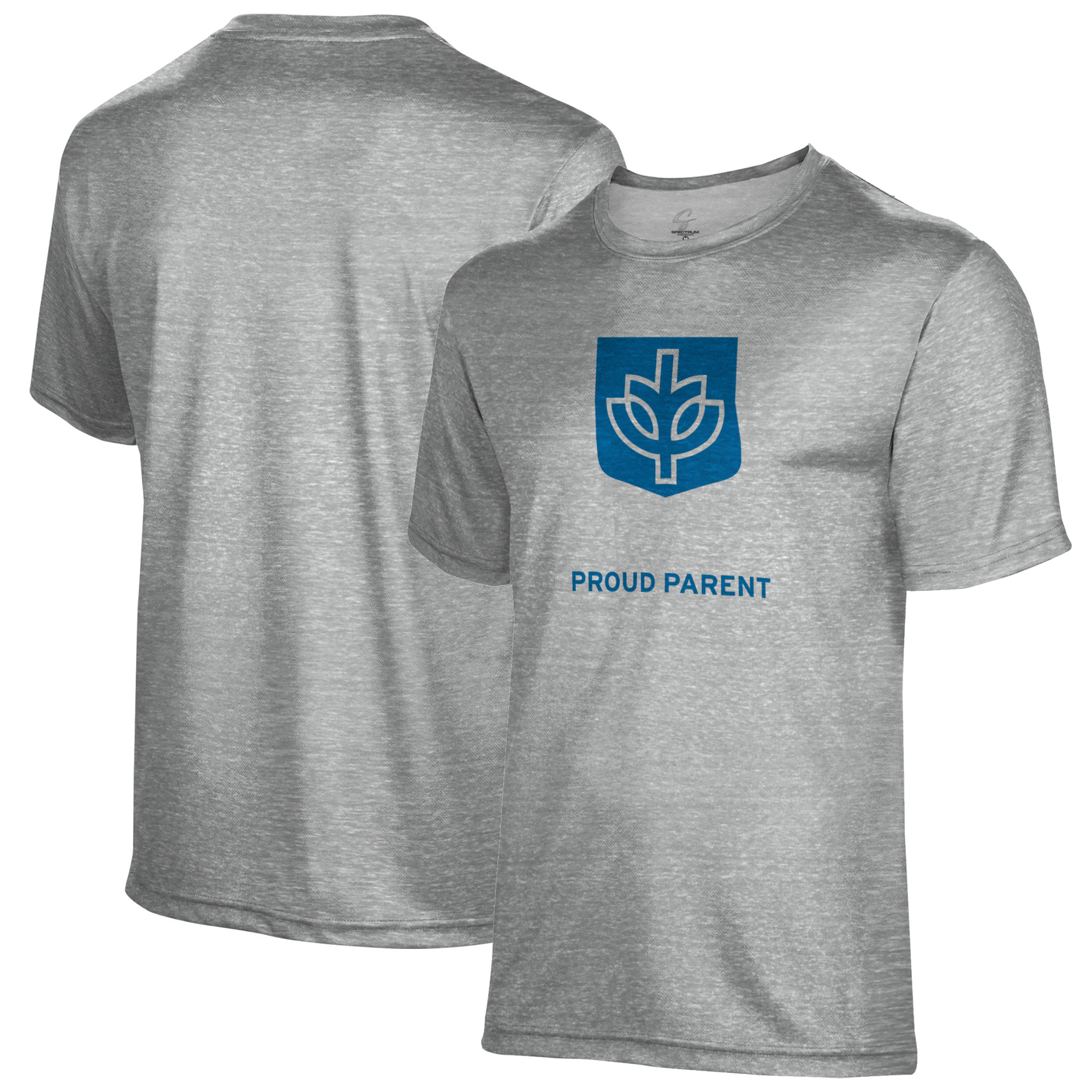 Men's Gray DePaul Blue Demons Proud Parent Name Drop T-Shirt - Image 2