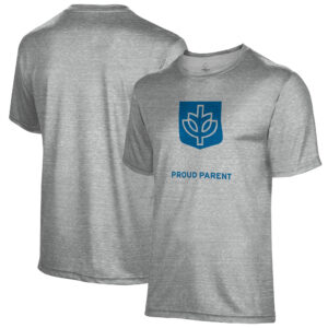 Men's Gray DePaul Blue Demons Proud Parent Name Drop T-Shirt