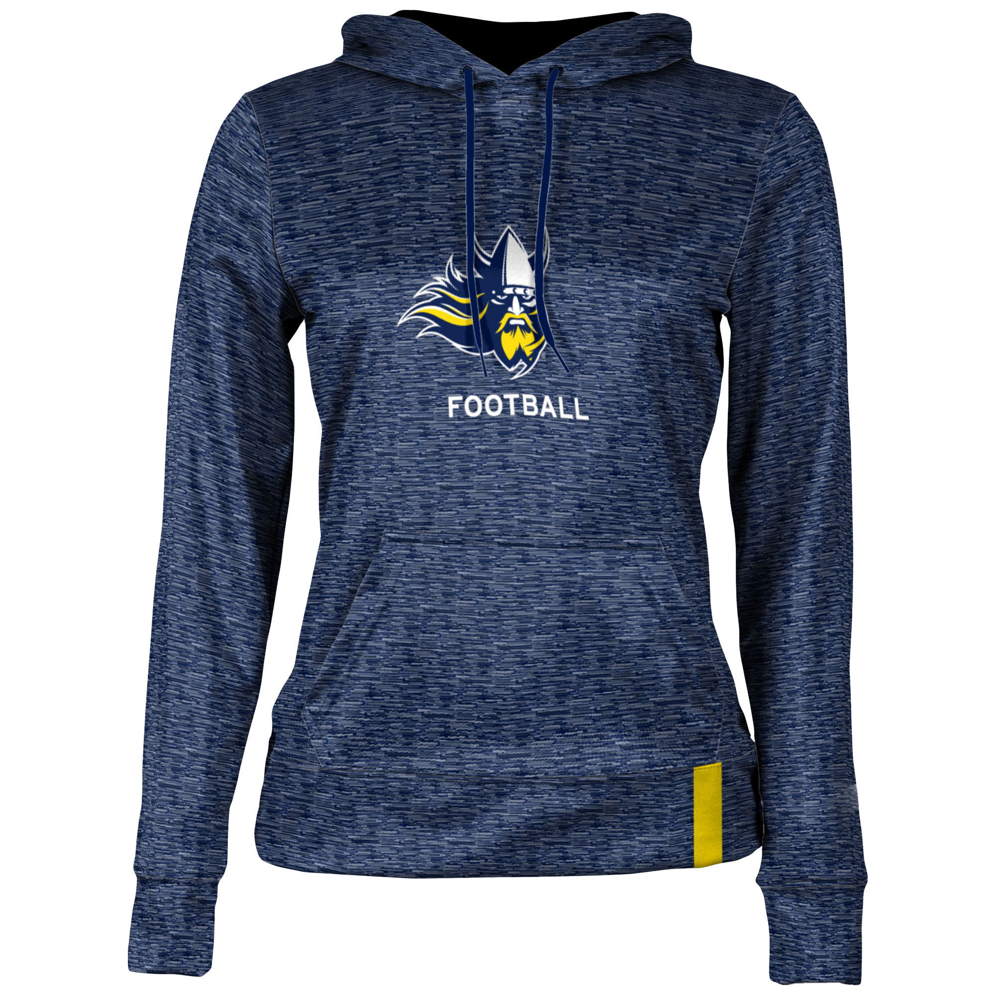 Women's Navy Augustana Vikings Football Pullover Hoodie - Image 6