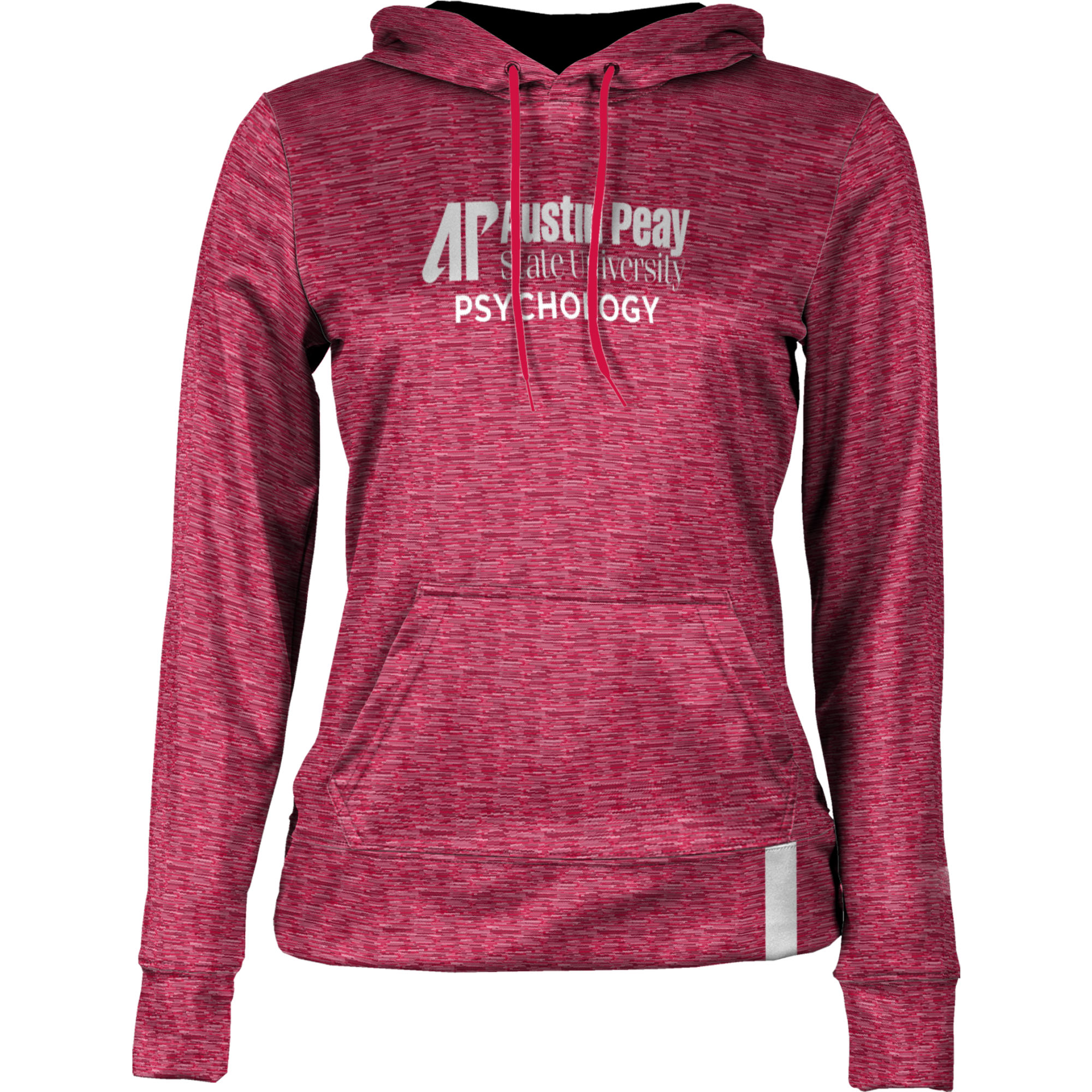 Women's Red Austin Peay State Governors Psychology Pullover Hoodie - Image 3