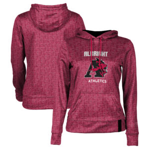 Women's Red Albright Lions Athletics Pullover Hoodie