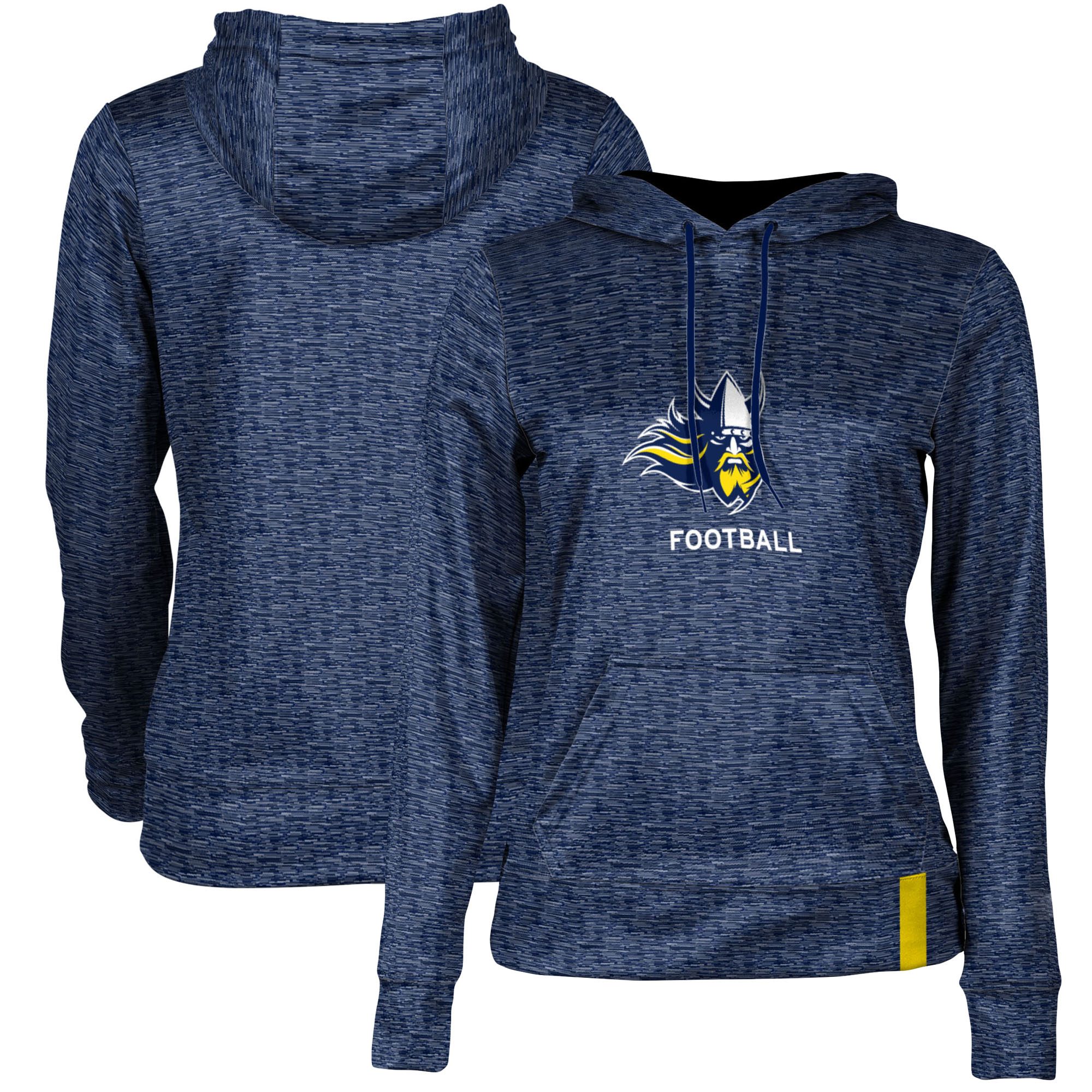 Women's Navy Augustana Vikings Football Pullover Hoodie