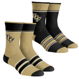 Unisex Rock Em Socks UCF Knights Multi-Stripe 2-Pack Team Crew Sock Set