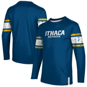 Men's Blue Ithaca College Bombers Long Sleeve T-Shirt