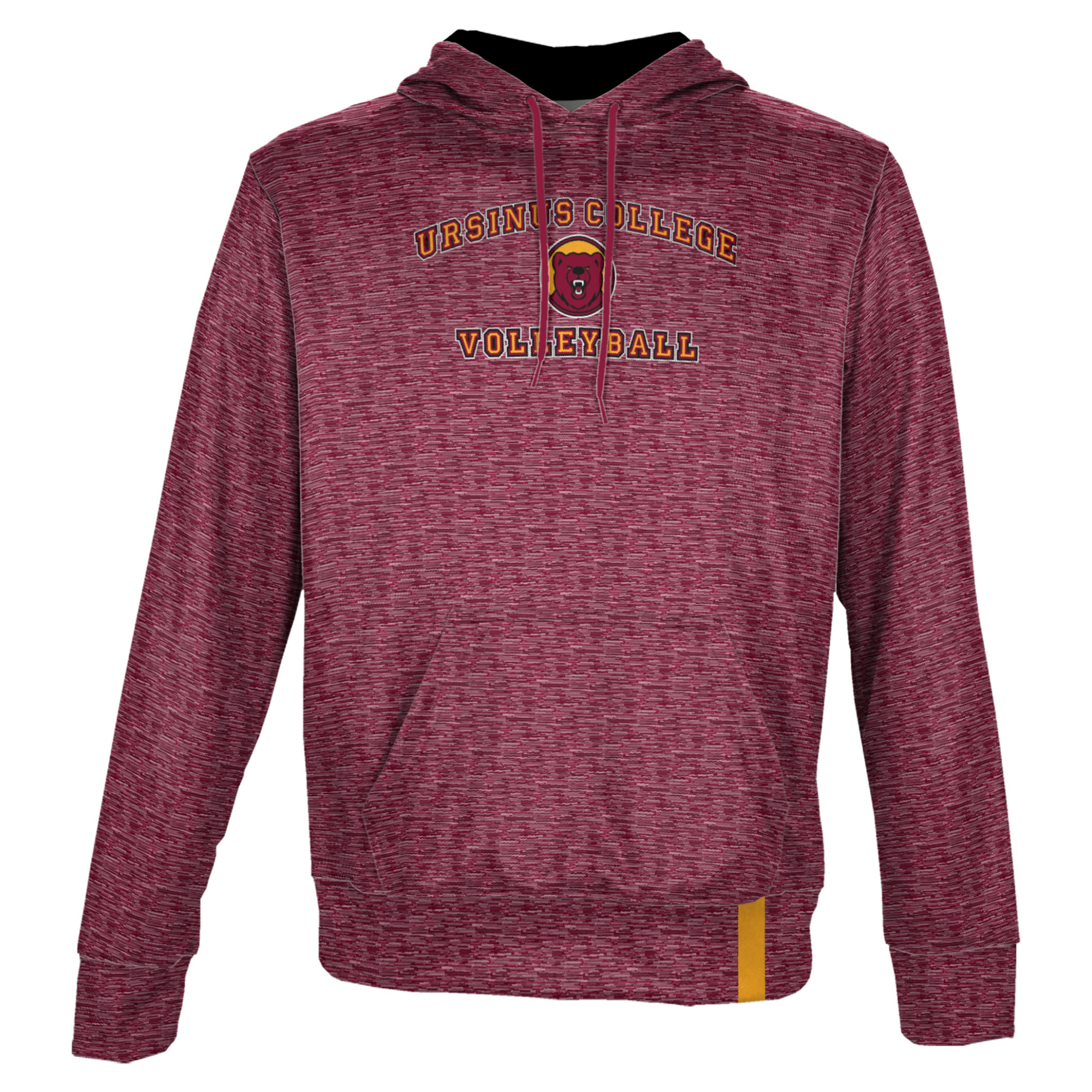 Men's ProSphere Red Ursinus Bears Volleyball Name Drop Pullover Hoodie - Image 6