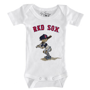 Infant Tiny Turnip White Boston Red Sox Slugger Bodysuit