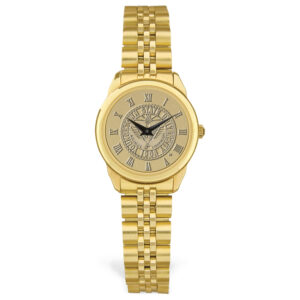 Women's Gold Youngstown State Penguins Medallion Rolled Link Bracelet Wristwatch