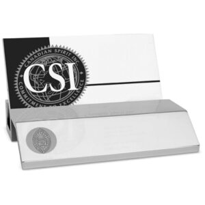 Bard College Raptors Silver Business Card Holder