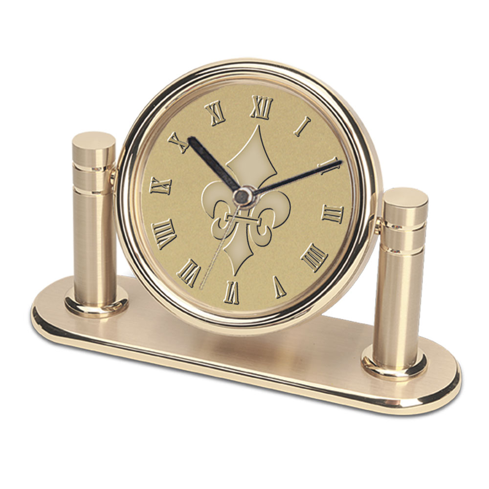 Gold Marymount Saints Arcadia Desk Clock