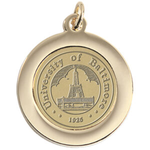 Gold UBalt Bees Team Pendant