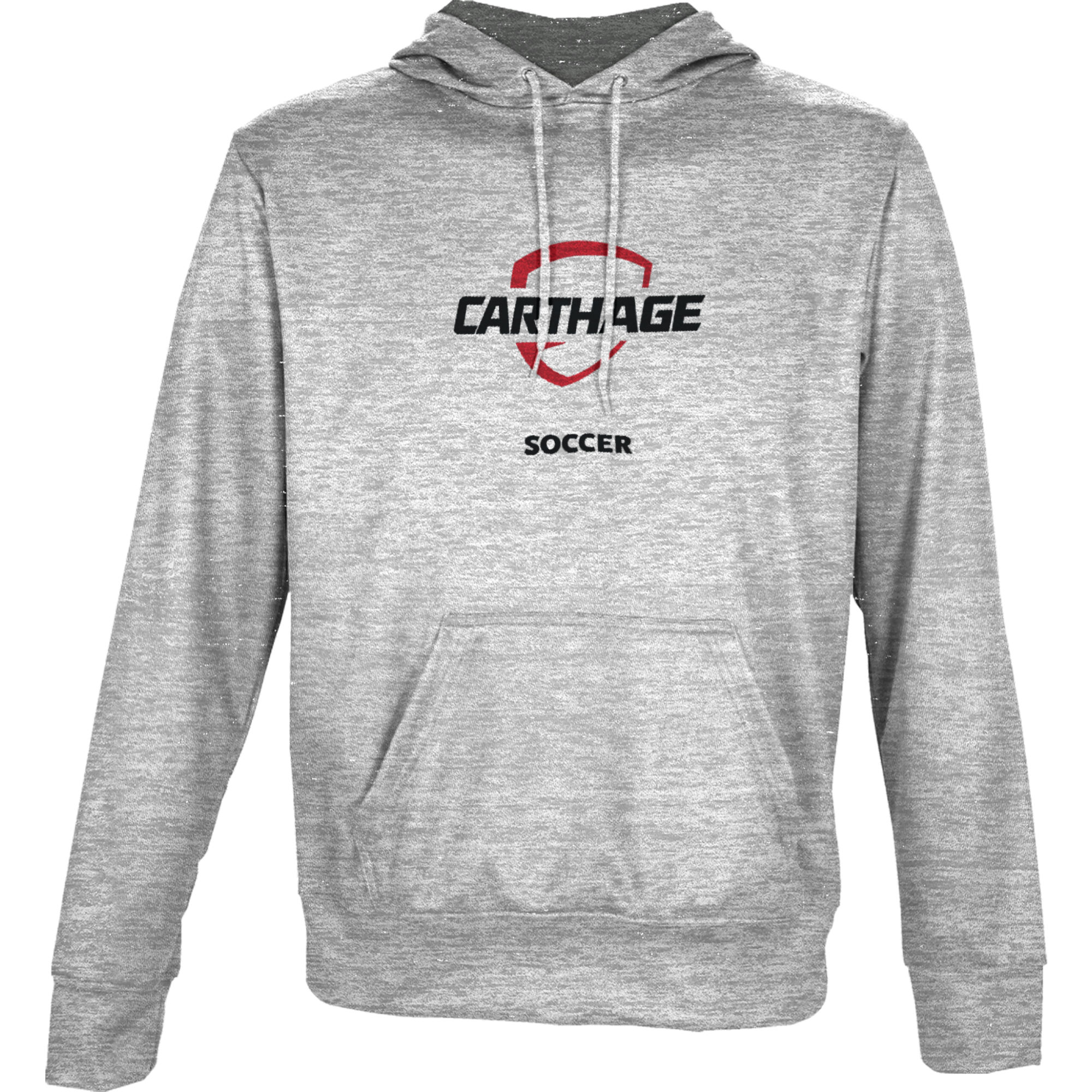Youth ProSphere Gray Carthage Firebirds Soccer Pullover Hoodie - Image 6