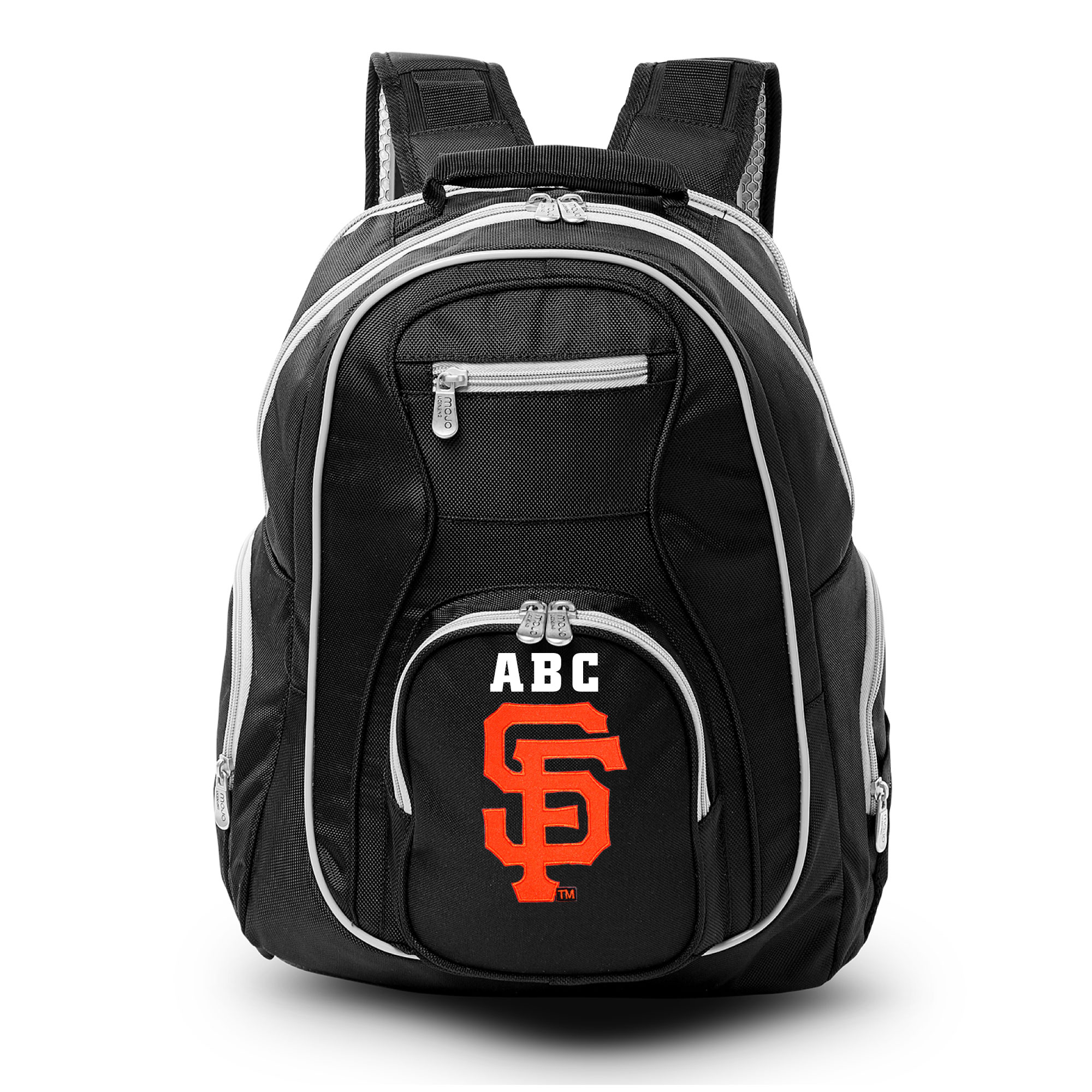 MOJO Black San Francisco Giants Personalized Premium Color Trim Backpack