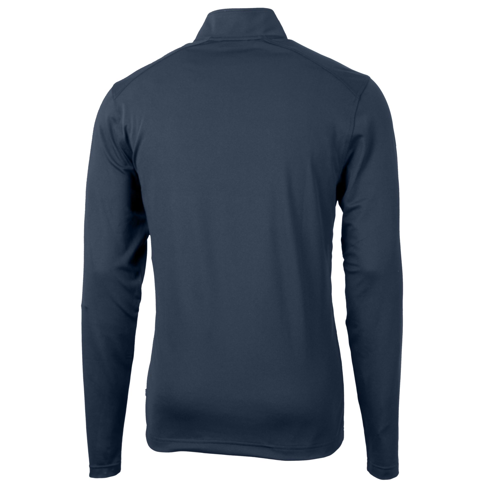 Men's Cutter & Buck Navy Indianapolis Colts Big & Tall Virtue Eco Pique Recycled Quarter-Zip Jacket - Image 7