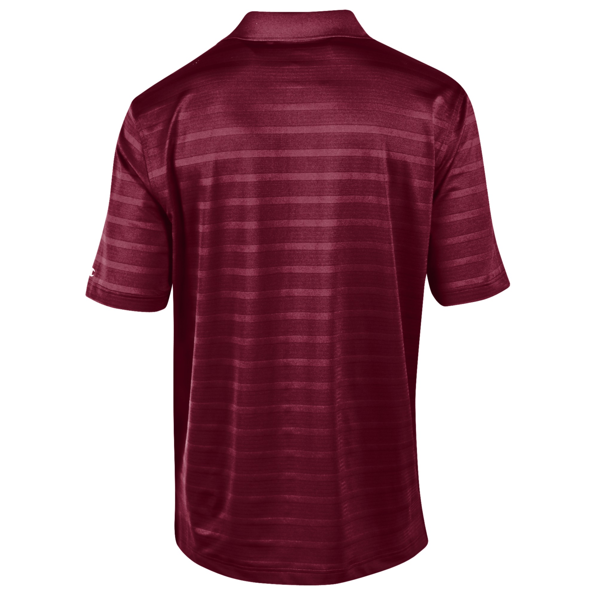 Men's Champion Maroon Winthrop Eagles Textured Solid Polo - Image 4