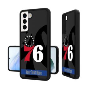 Philadelphia 76ers Personalized Tilt Design Galaxy Bump Case