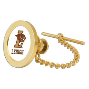 Gold Lehigh Mountain Hawks Team Logo Tie Tack/Lapel Pin