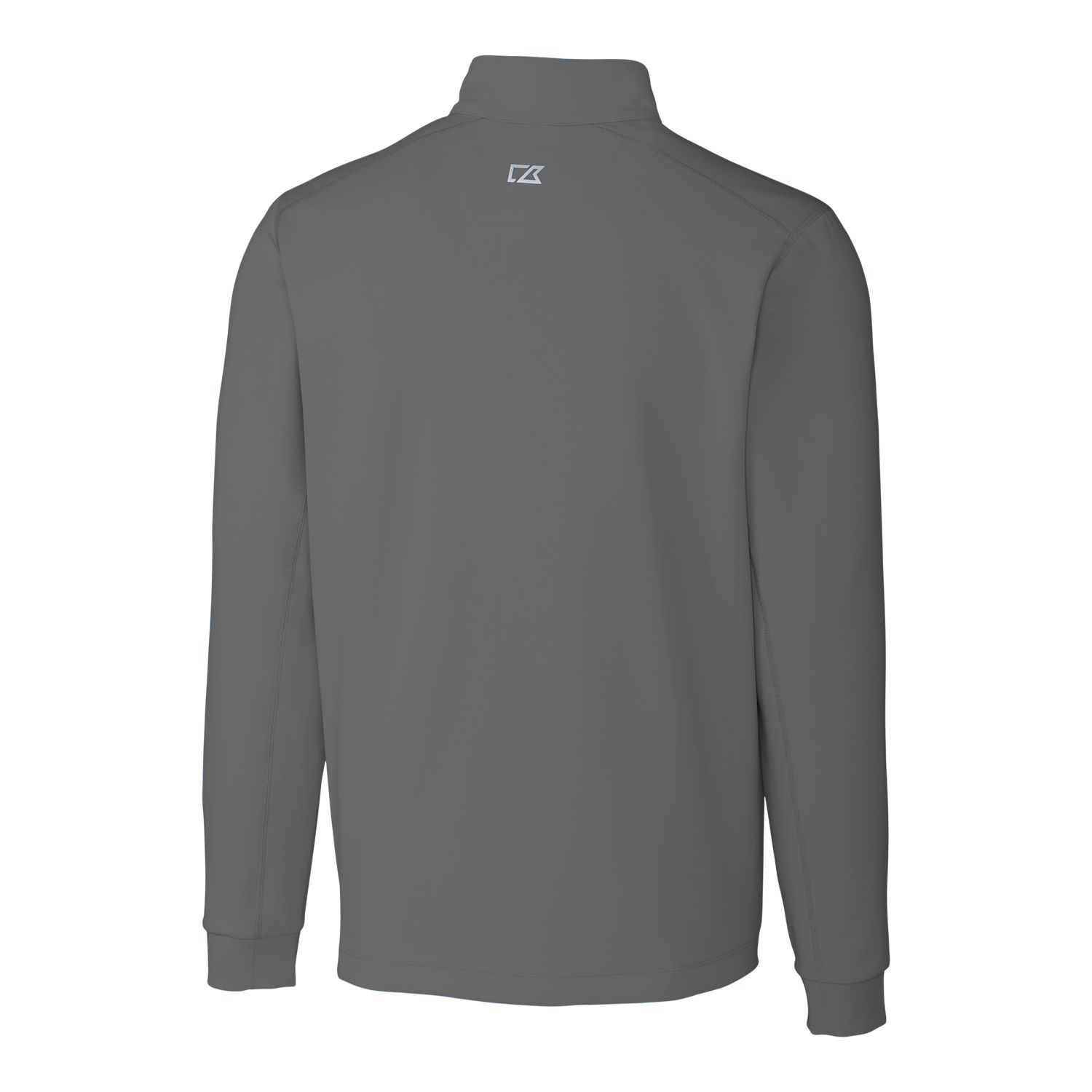 Men's Cutter & Buck Steel Buffalo Bills Throwback Logo Traverse Stretch Quarter-Zip Big & Tall Pullover Top - Image 7