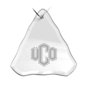 Central Oklahoma Bronchos Team Logo 3.25'' x 3.75'' Glass Tree Ornament