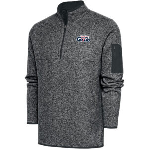 Men's Antigua  Charcoal Capital City Go-Go Fortune Quarter-Zip Pullover Jacket